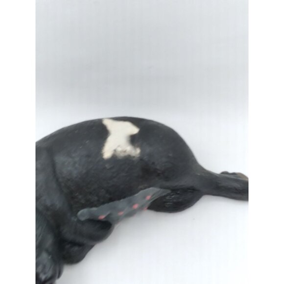 Figurines Black Pig mother 11" with smaller piglets Farmhouse cottage core READ - Picture 5 of 10